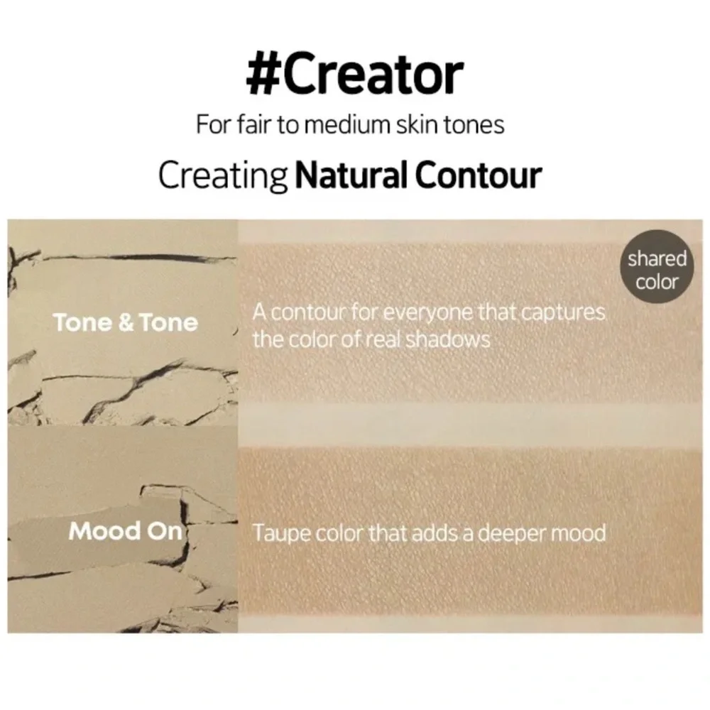 Etude #1 Creator Contour Powder- best for fair to medium, Vegan, all undertones